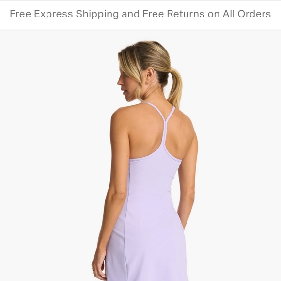 NWT Women's Vuori "One Shot Tennis Dress" color Zinnia. Various Sizes - Picture 6 of 9